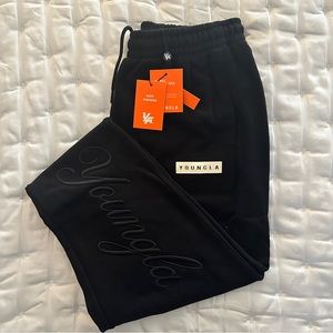 YoungLA Model #245 Autograph Joggers Black M New with Tags